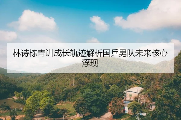 林诗栋青训成长轨迹解析国乒男队未来核心浮现